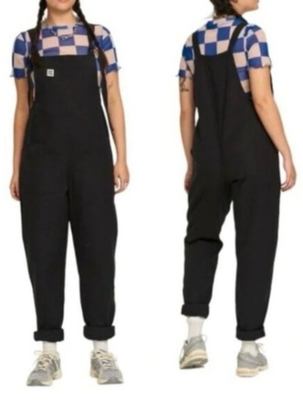 Lucy & Yak Original dungarees in black organic cotton canvas Overalls 8L